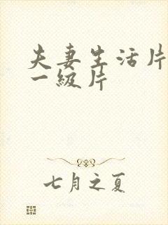 夫妻生活片黄色一级片