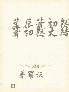 叶辰萧初然叶辰萧初然大结局