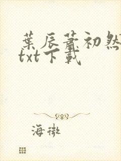 叶辰萧初然最新txt下载