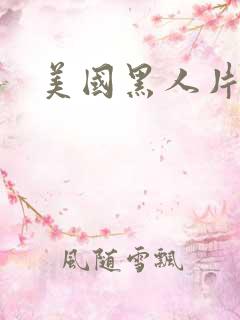 美国黑人片大全