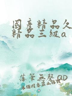 国产精品久久久精品三级a