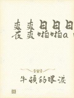 爽爽日日日摸夜夜爽啪啪aⅴ