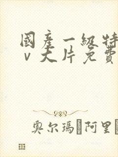 国产一级特黄aⅴ大片免费