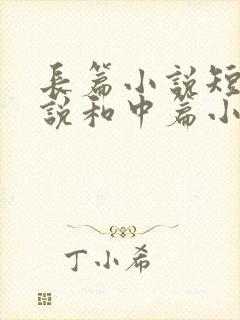 长篇小说短篇小说和中篇小说