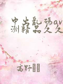 中出乱码av亚洲精品久久天堂
