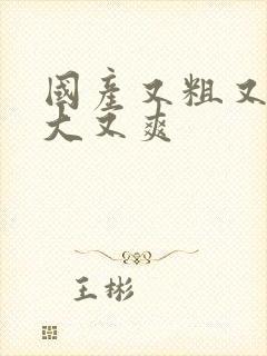 国产又粗又黄又大又爽