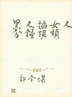 黑人插女人30分钟视频