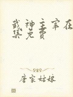 武神主宰在线全集免费