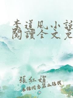 李道风小说在线阅读全文免费无弹窗
