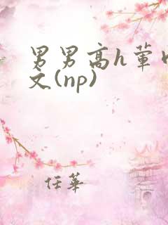 男男高h荤肉欲文(np)