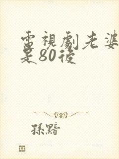 电视剧老婆大人是80后