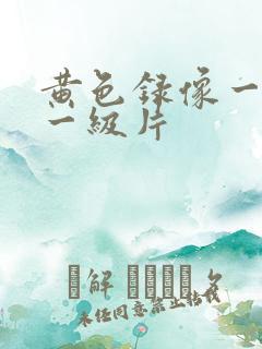 黄色录像一级片一级片