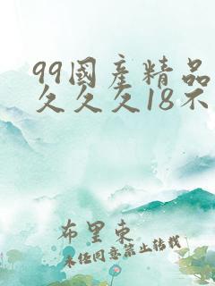 99国产精品久久久久18不卡