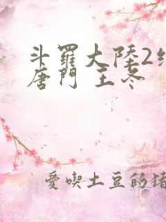 斗罗大陆2绝世唐门 王冬