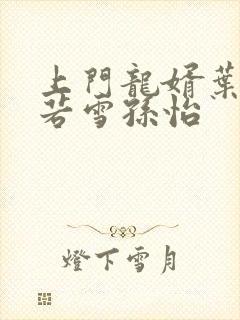 上门龙婿叶辰夏若雪孙怡