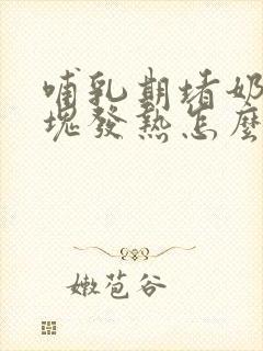 哺乳期堵奶有硬块发热怎么办