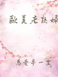 欧美老熟妇黑人