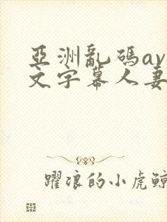 亚洲乱码av中文字幕人妻