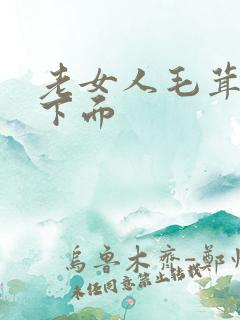 老女人毛茸茸擦下面