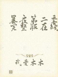 暴夜第二季漫画完整版在线阅读