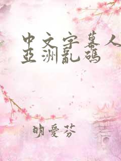 中文字幕人成人亚洲乱码