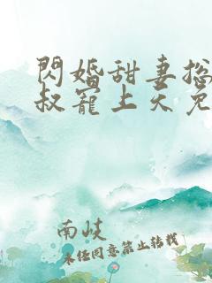 闪婚甜妻总裁大叔宠上天免费