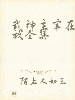 武神主宰在线播放全集