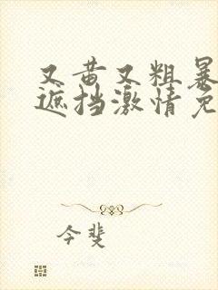 又黄又粗暴的无遮挡激情免费观看