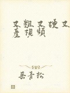 又粗又硬又爽国产视频