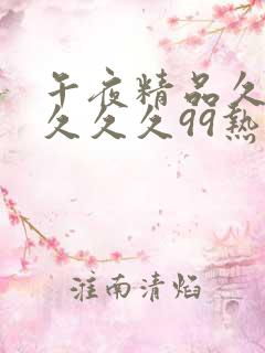 午夜精品久久久久久久99热密