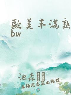 欧美丰满熟女bbw