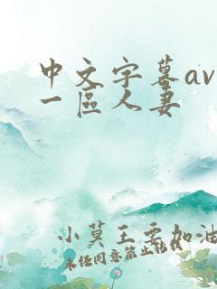 中文字幕av 一区人妻
