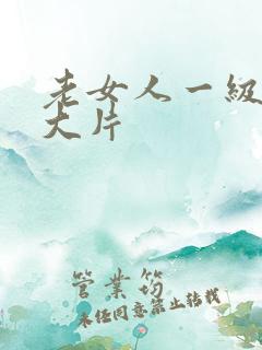 老女人一级特黄大片