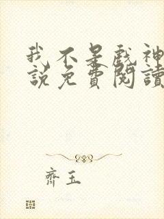 我不是戏神的小说免费阅读