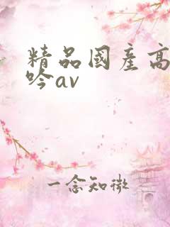 精品国产高潮呻吟av