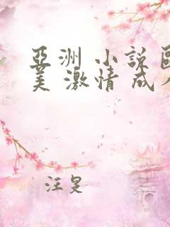 亚洲 小说 欧美 激情 成人