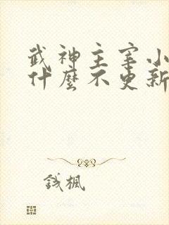 武神主宰小说为什么不更新了