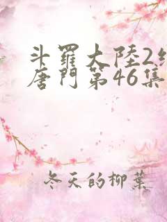 斗罗大陆2绝世唐门第46集