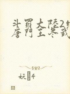 斗罗大陆2绝世唐门王冬武魂