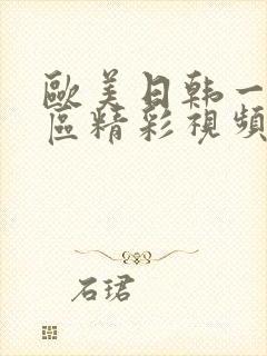 欧美日韩一区二区精彩视频