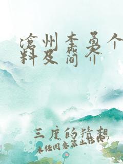 沧州李勇个人资料及简介