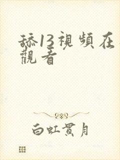 舔13视频在线观看