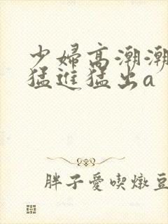 少妇高潮潮喷到猛进猛出a