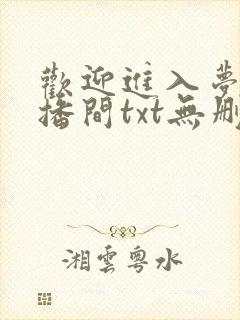 欢迎进入梦魇直播间txt无删减版