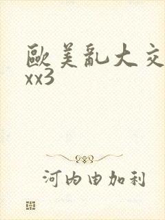 欧美乱大交xxxx3