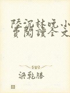 陆沉林晚小说免费阅读全文最新章节