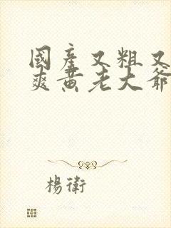 国产又粗又猛又爽黄老大爷视频