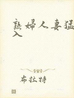 熟妇人妻猛烈进入