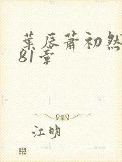 叶辰萧初然7081章