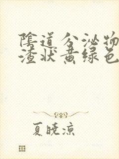 阴道分泌物豆腐渣状黄绿色